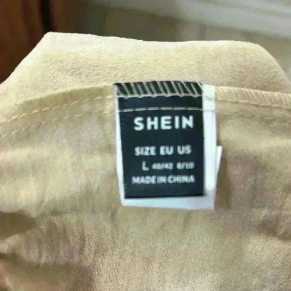 SHEIN nude lounge outfit. Classic look, size Large. Never Worn- new in bag. - Picture 4 of 5